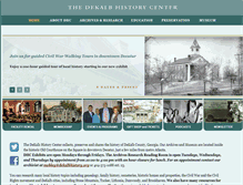Tablet Screenshot of dekalbhistory.org